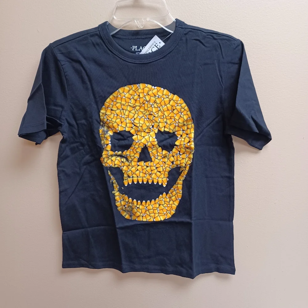 Candy skull tee M age 6-8